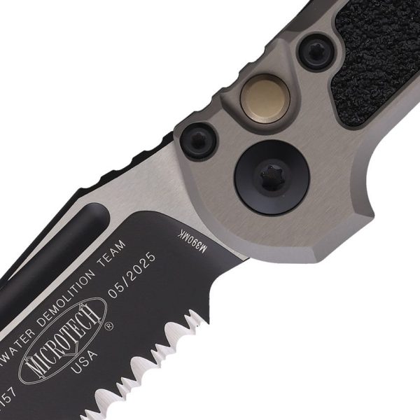 Microtech Auto LUDT GenIII Gray M390MK Serrated