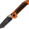 Microtech Auto LUDT GenIII Button Lock - Orange M390MK
