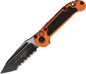 Microtech Auto LUDT GenIII Button Lock - Orange M390MK