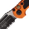 Microtech Auto LUDT GenIII Button Lock - Orange M390MK