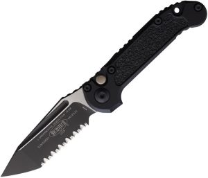 Microtech Auto LUDT GenIII Button Lock - Black M390MK