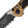 Microtech Auto LUDT GenIII Button Lock - Tan M390MK