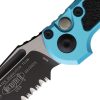 Microtech Auto LUDT GenIII Button Lock - Turquoise M390MK