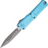 Microtech Combat Troodon DE Gen III Auto Folding Knife 4" M390MK Blade Blue