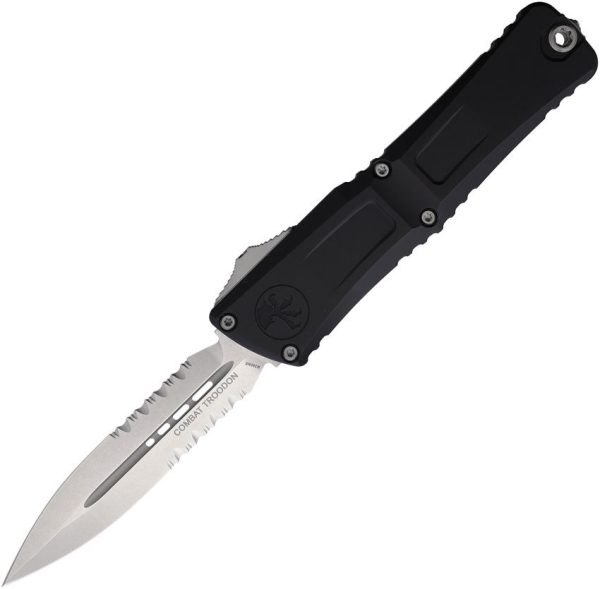 Microtech Combat Troodon DE Gen III Serrated Auto - Black