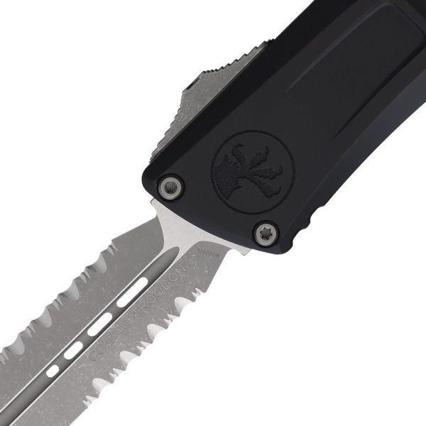 Microtech Combat Troodon DE Gen III Serrated Auto - Black