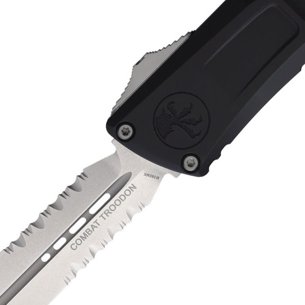Microtech Combat Troodon DE Gen III Serrated Auto - Black