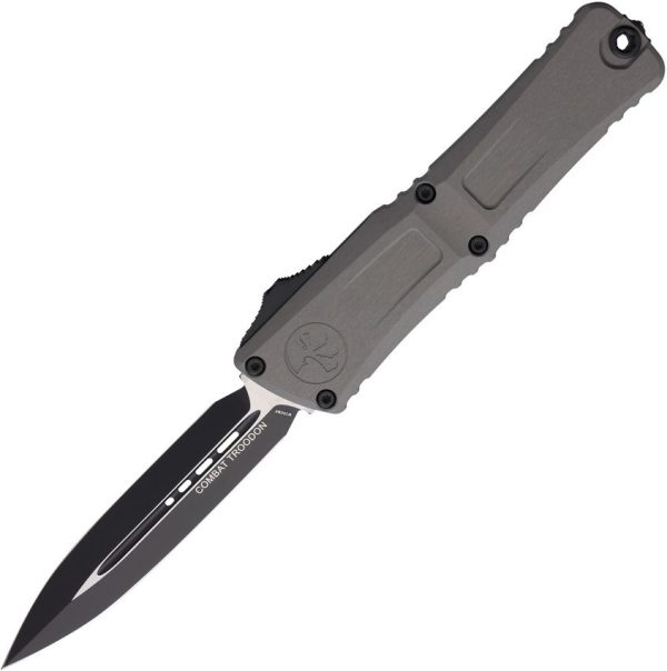 Microtech Combat Troodon DE Gen III Auto - Gray Handle