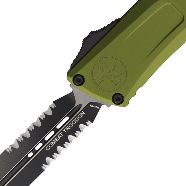 Microtech Auto Combat Troodon OD Partial Serrated M390MK