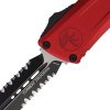 Microtech Auto Combat Troodon Red Partial Serrated M390MK