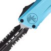 Microtech Auto Combat Troodon Turquoise Partial Serrated M390
