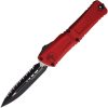 Microtech Auto Combat Troodon Red Serrated Double Edge M390