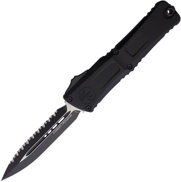 Microtech Auto Combat Troodon Black Serrated M390MK