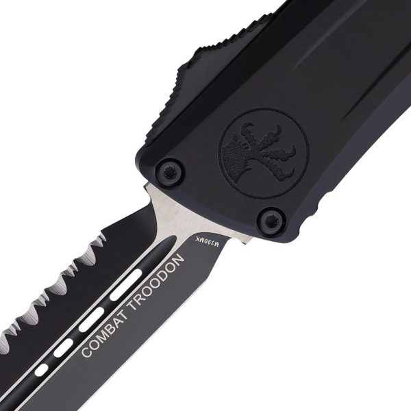 Microtech Auto Combat Troodon Black Serrated M390MK
