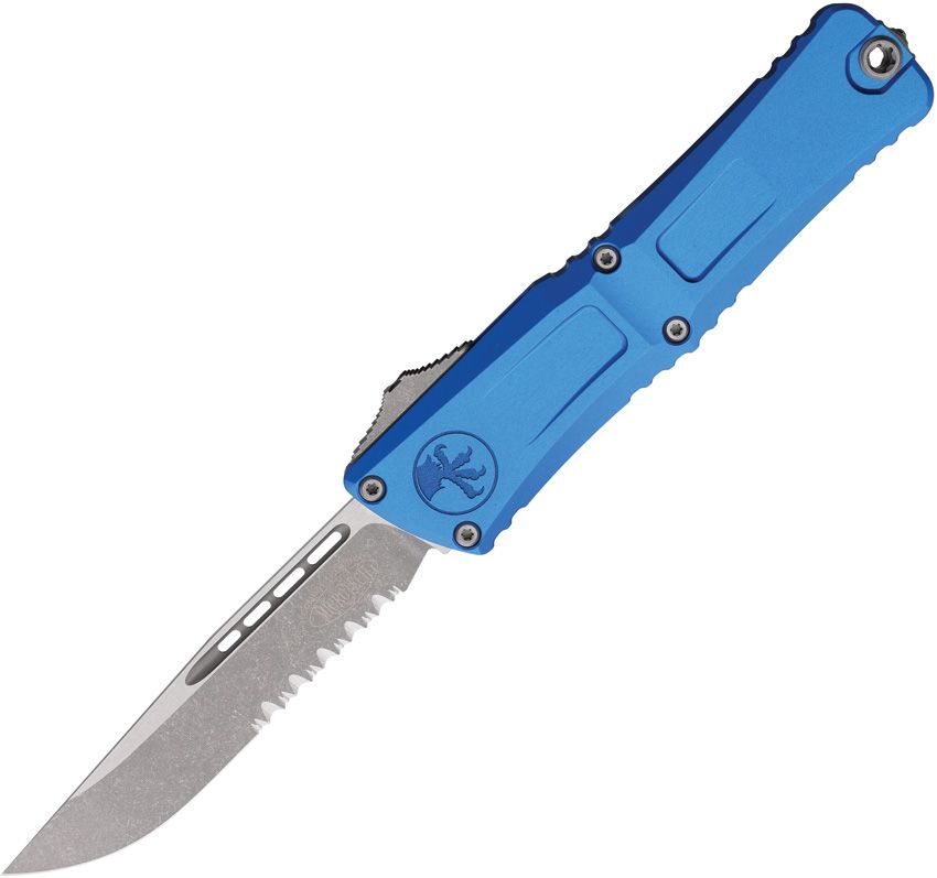 Microtech Combat Troodon SE Gen III Auto 4" Blue Folding Knife