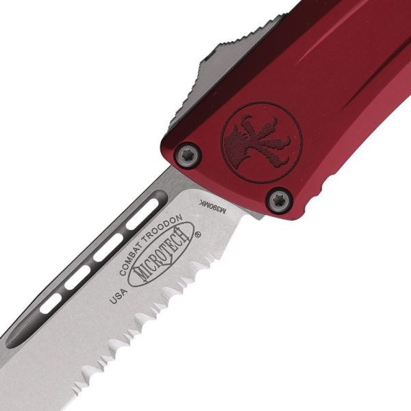 Microtech Auto Combat Troodon SE Gen III - Merlot Aluminum