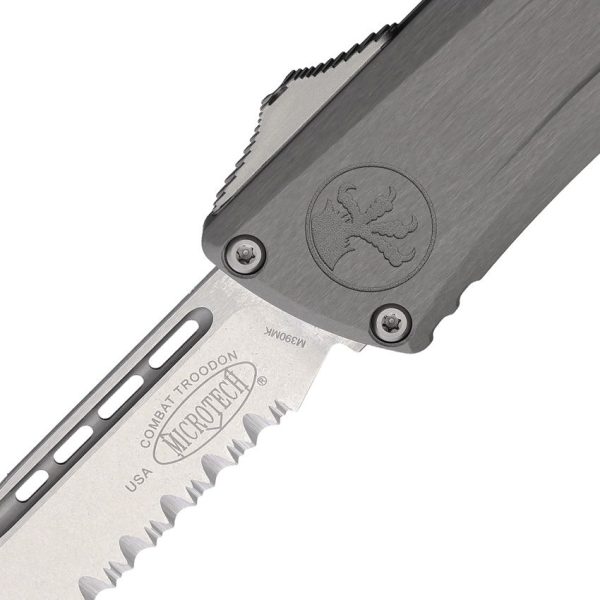 Microtech Auto Combat Troodon SE Gen III - Gray M390