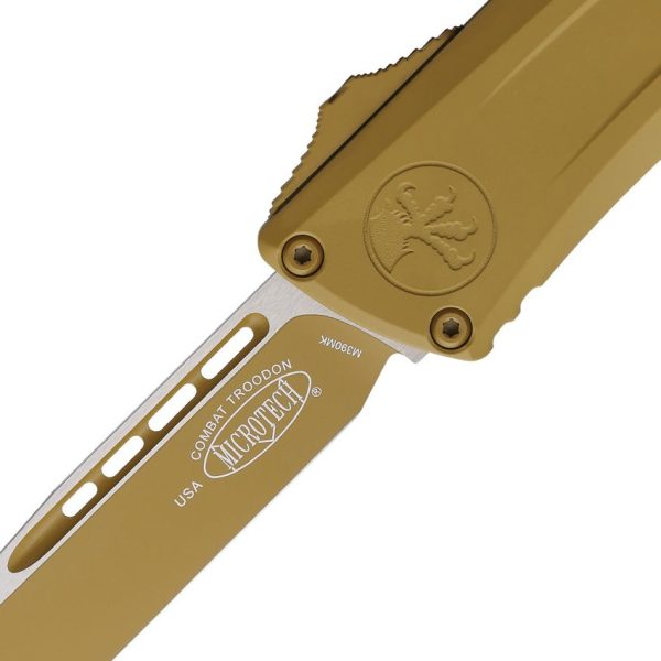 Microtech Auto Combat Troodon SE Gen III - Tan Cerakote