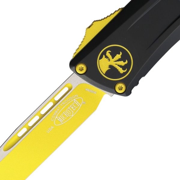 Microtech Combat Troodon SE Gen III - Corvette Yellow M390