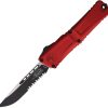 Microtech Auto Combat Troodon SE Gen III - Red Aluminum