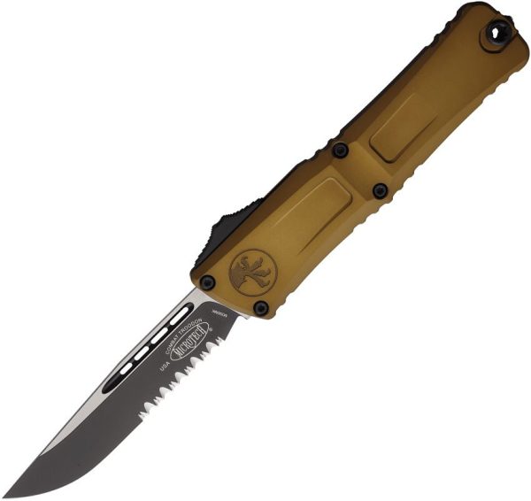 Microtech Auto Combat Troodon SE Gen III - Tan Aluminum