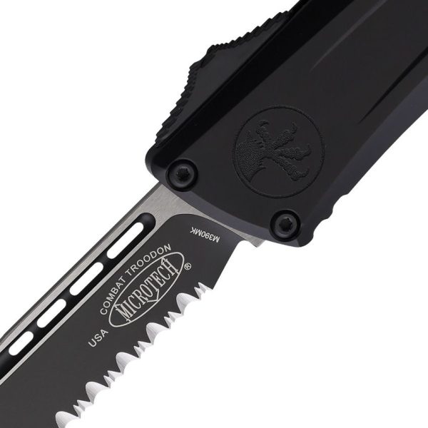 Microtech Auto Combat Troodon SE Gen III - Black Aluminum