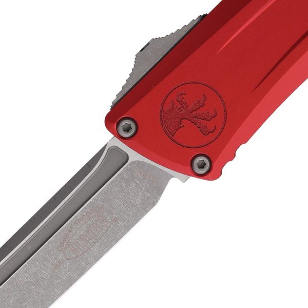 Microtech Auto Combat Troodon T/E GenIII Red Handle