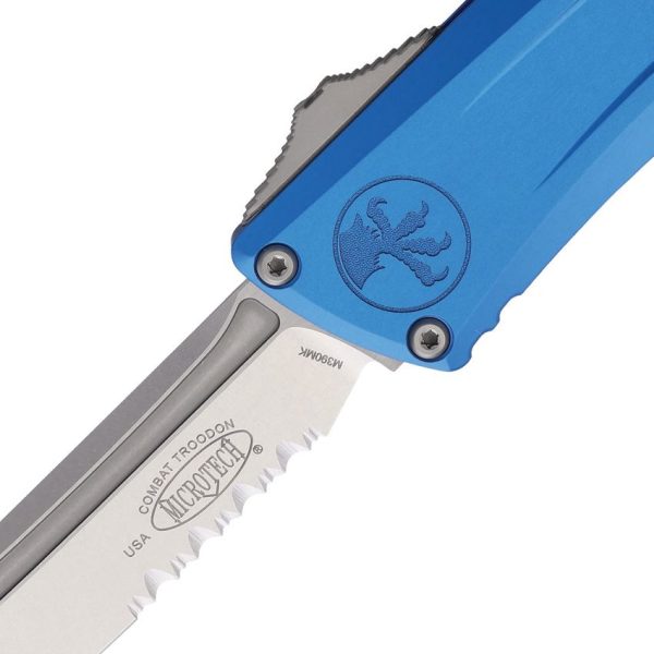 Microtech Combat Troodon T/E GenIII Auto Blue M390MK
