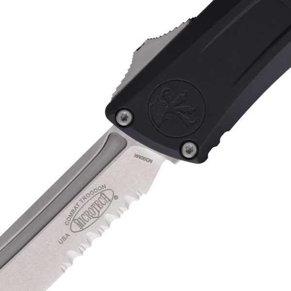 Microtech Combat Troodon T/E GenIII Auto - Black Serrated