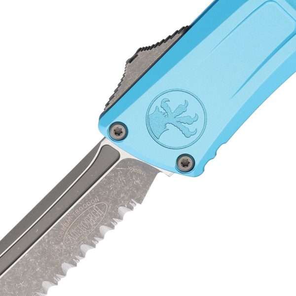Microtech Auto Combat Troodon TE Gen III Turquoise Apocalyptic