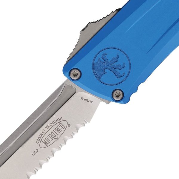 Microtech Auto Combat Troodon T/E GenIII Blue Stonewash