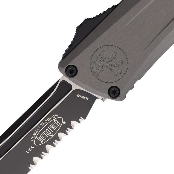 Microtech Combat Troodon T/E GenIII Auto Gray Aluminum