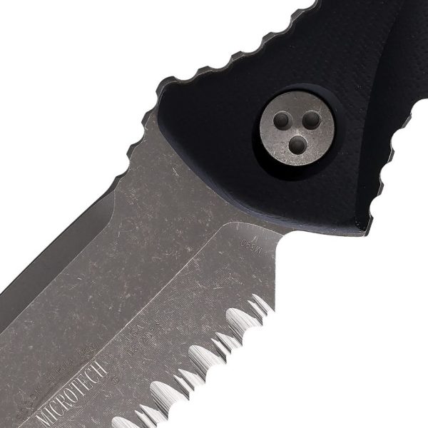 Microtech Socom Alpha Mini T/E Apocalyptic Serrated M390