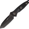 Microtech Socom Alpha Mini Serrated DLC Carbon