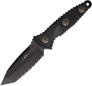 Microtech Socom Alpha Mini Serrated DLC Carbon