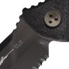 Microtech Socom Alpha Mini Serrated DLC Carbon