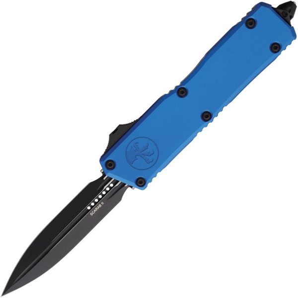 Microtech Auto Scarab II Two-Tone M390 Blue OTF