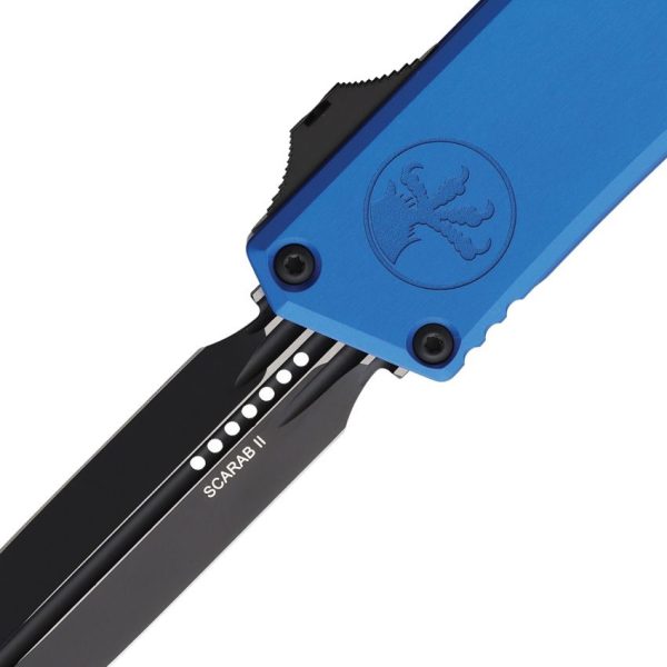 Microtech Auto Scarab II Two-Tone M390 Blue OTF