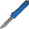 Microtech Auto Scarab II Executive Serrated M390MK Blue