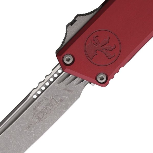 Microtech Auto Scarab II Tanto M390MK Apocalyptic Merlot