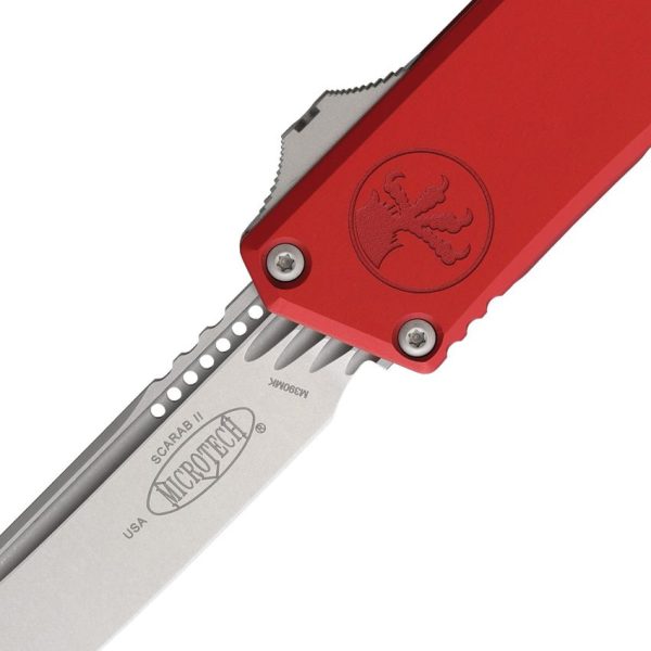 Microtech Auto Scarab II OTF Tanto Red Handle