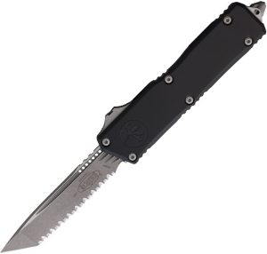 Microtech Auto Scarab II OTF Serrated Black