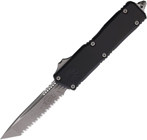 Microtech Auto Scarab II OTF Serrated Black