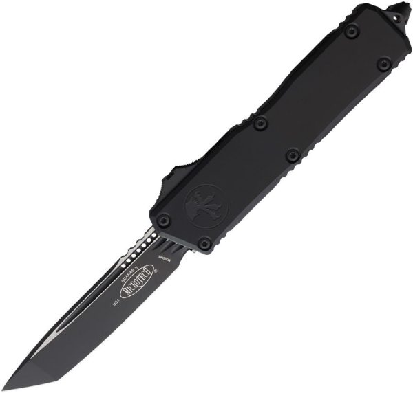 Microtech Auto Scarab II OTF Two-Tone Black