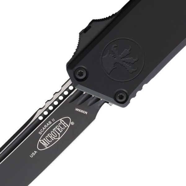 Microtech Auto Scarab II OTF Two-Tone Black
