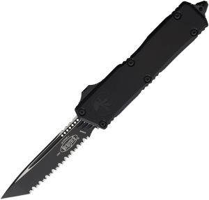 Microtech Auto Scarab II OTF Serrated Black