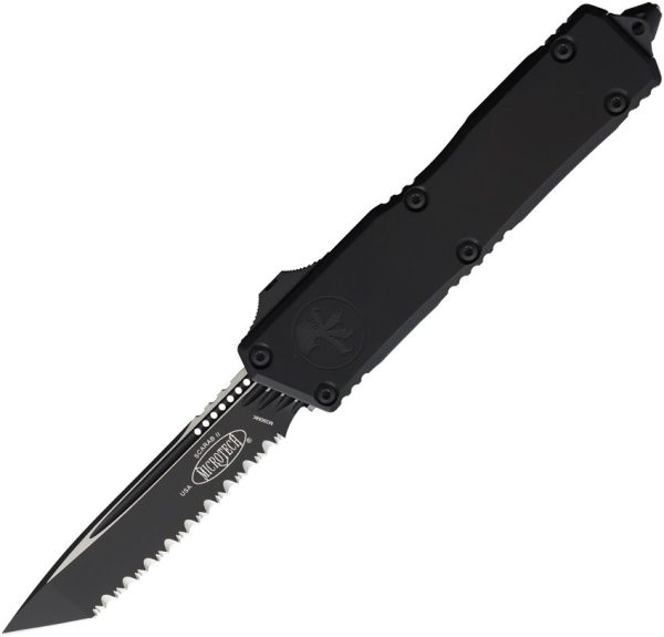 Microtech Auto Scarab II OTF Serrated Black