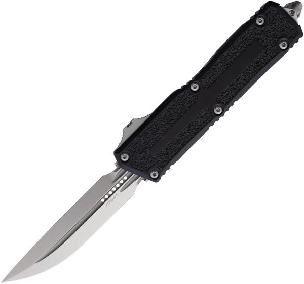 Microtech Auto Scarab II OTF Gen III Folding Knife M390MK Black