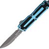 MCT118011APTQ.jpg Microtech Auto Scarab II D/E Apocalyptic Turquoise
