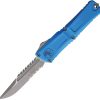 Microtech Auto Combat Troodon Interceptor Blue Serrated
